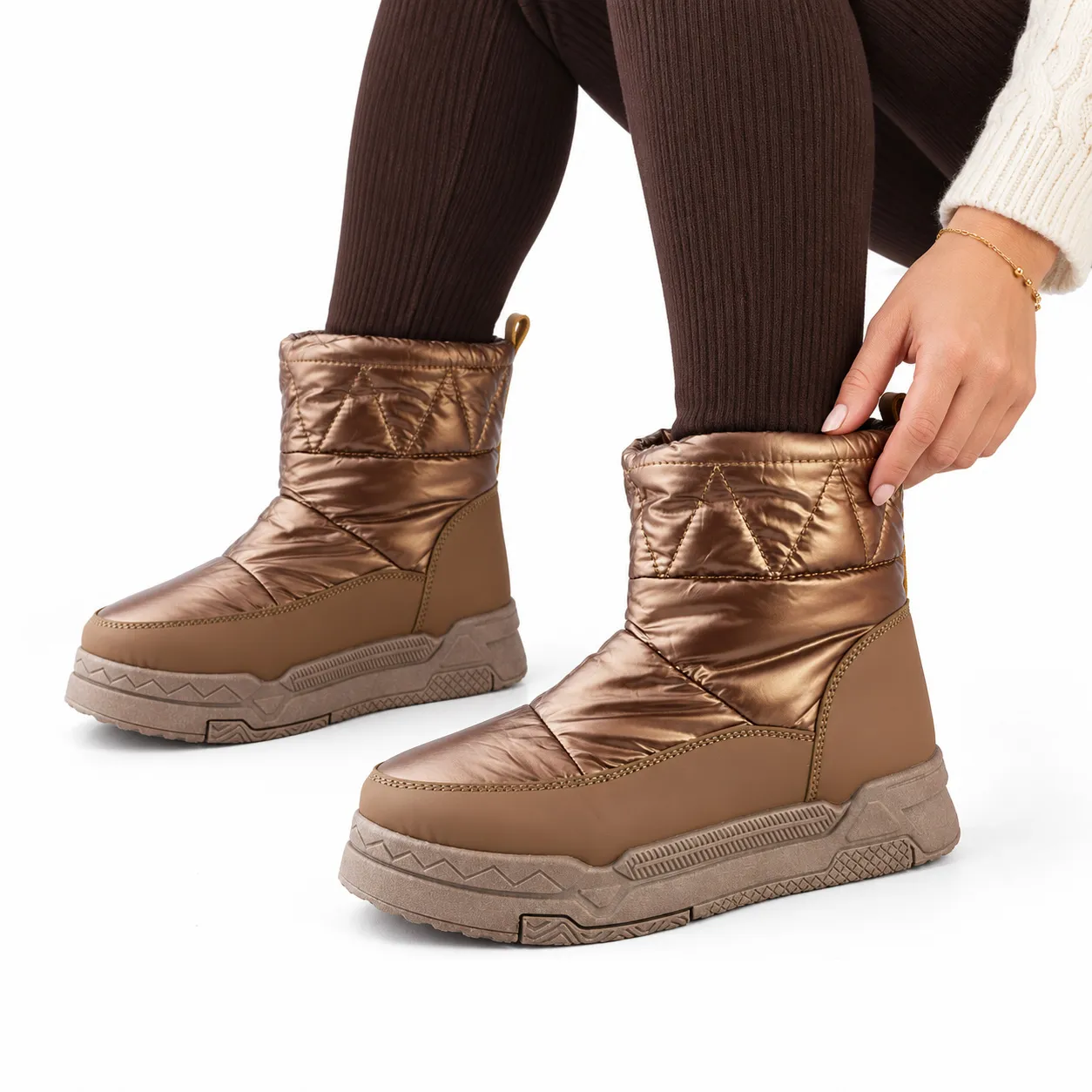 bottine pantoufle pour femme XD02 marron..........  